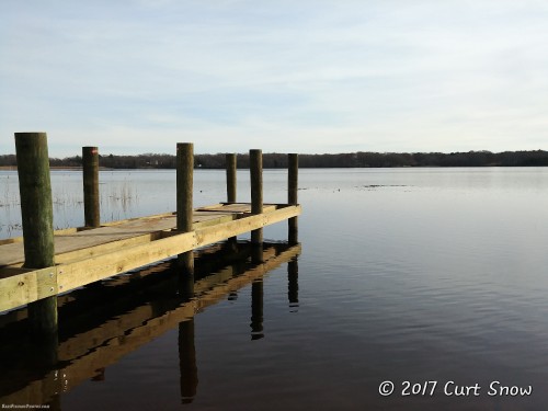 The new dock, viewed from the new launch ramp