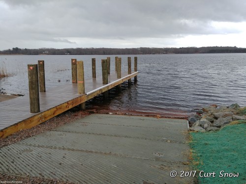 Finished dock and finished launch ramp