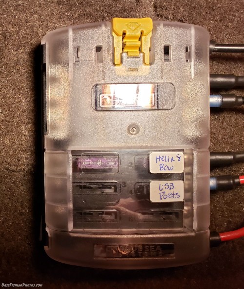 Finished and added labels to the fuse panel cover.