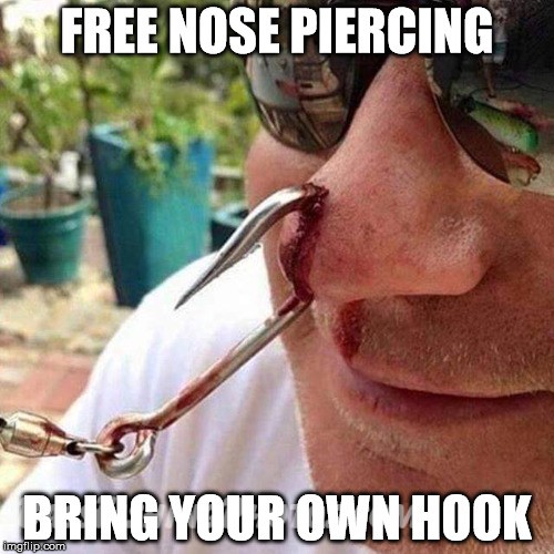 free nose piercing meme