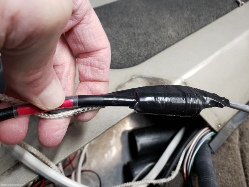 After pulling the 12 gauge wire to the bow, I then made a separate pull to route the Ethernet cable from the console to the bow. All wiring has now been pulled through the boat for this installation. Next, I will begin adding connectors, etc.